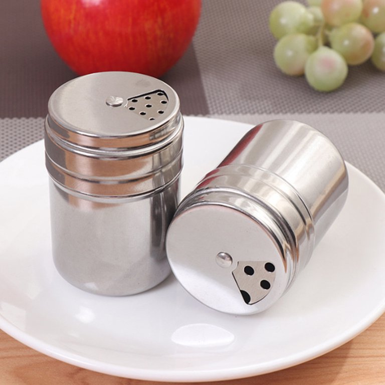 1 Set Portable Spice Shaker Stainless Steel Spice Shaker Seasoning Shaker with Bag