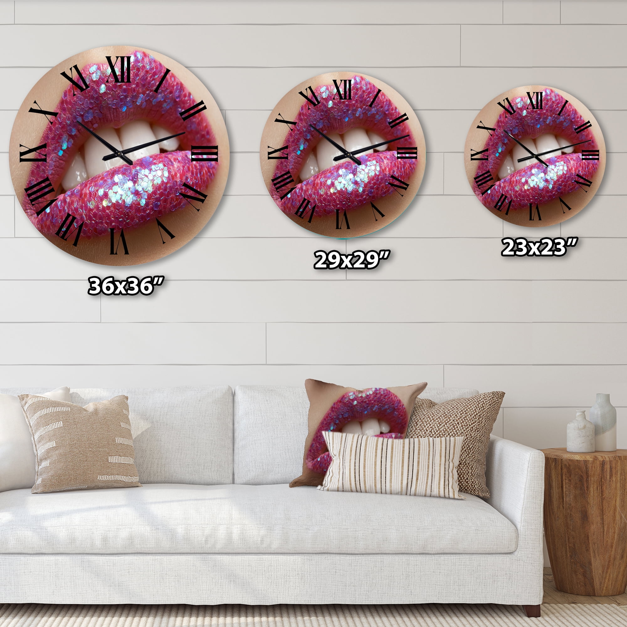 Designart 1 in Modern,Contemporary Wall Clock