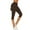 Coffee, variant on Athletic Skirts Women Elastic Waist Capris Skirted Leggings Solid Color Stretch Yoga Pants Brown 2XL