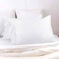 thumbnail image 2 of Superior 300 Thread Count Duvet Cover Set, Full/ Queen, White, 2 of 6