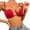 Red, variant on IWRICH Women's Plus Size Bras Underwire Deep V-Neck Push up Bra High Support Elegant Bralettes Red 80B