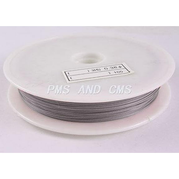 24 Gauge 0.5mm 164 Feet Original Color Stainless Steel Bead Stringing Wire Jewelry Beading Wire for Jewelry Making Supplies and Craft Necklace Cord for Bracelet Making Beading Wire 1 Roll