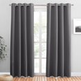 thumbnail image 1 of Cortinas opacas PONY DANCE con aislamiento térmico, color gris, 200 x 203 cm, 1 of 8