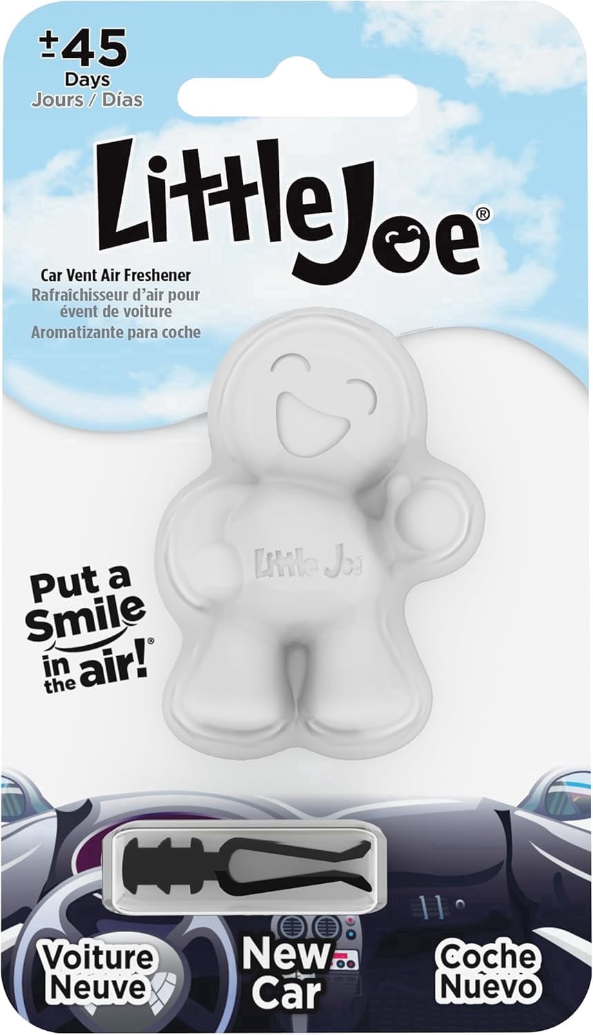 (2 pack) Little Joe 96401 New Car Scent, Car Air Freshener, Clips to A/C Air Vent, Alcohol-Free Fragrance Oil, Non-Hazardous and Non-Toxic Plastic, Set of 1