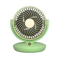 thumbnail image 2 of Xecvkr 3-Speed Quiet Oscillating Desk Fan with Adjustable Angle USB Powered for Home Office Dormitory Room Air Circulator Beige Green, 2 of 6