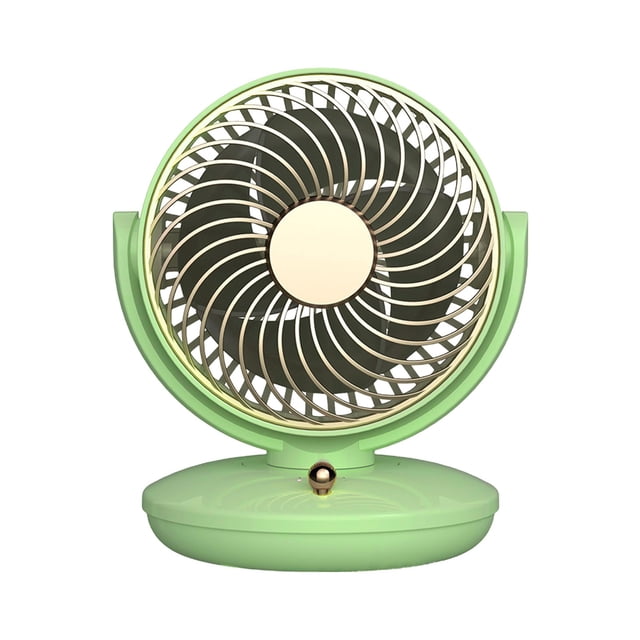 Green Usb Desktop Circulator 3 Speeds Adjustable Whole Office Home Efficient Cooling Portable Design