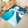thumbnail image 3 of Dreammotif Blue Elsa Patterned Girl's Washable Non-Slip Sole Stain-Proof Baby and Children's Room - High Quality, Soft and Durable, Perfect for Children's Room, 3 of 8