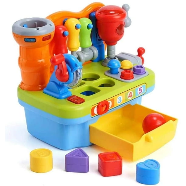 Musical Learning Workbench Toy for Kids 3 years old and up Construction