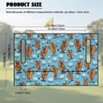 thumbnail image 7 of Yuyamidu Funny Hot Dog Golf Cart Seat Covers Golf Ball Golf Cart Seat Towel Blanket with 4 Front Pockets, Fits More 2 Person Seats Club Car, Blue, 7 of 7
