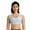 Light Blue, variant on JIUKE Sports Bras for Women Wireless Round Neck High Support Seamless Full Coverage Workout Yoga Crop Tank Tops