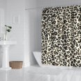 thumbnail image 3 of Classic Leopard Shower Curtain with Glitter Effect, Waterproof Bathroom Fabric Curtain, Machine Washable Animal Spots Design, Fashion Vintage Cheetah Pattern Cute Decor, 3 of 5