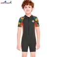 thumbnail image 3 of Niños Trajes de buceo Traje de buceo Esquemas de bañamiento de traje de baño impresionables para el buceo Snorkeling Surfing Natación gris XL 2.5mm Scienceny OD003671-04, 3 of 7