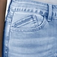 thumbnail image 5 of SAFUNY Women's High Waist Cuffed Hem Denim Shorts Pocketed Casual Bottoms Sky Blue M, 5 of 9