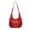Red, variant on Tassel Faux Leather Handbag - 3-in-1 Convertible Satchel with Removable Strap, Spacious Vintage-Inspired Purse for Women