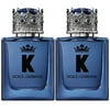 Pack of (2) Dolce And Gabbana K Eau De Parfume Spray for Men 1.7 Ounce