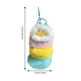 thumbnail image 2 of Cute Fluffy Plush Keychain with Cartoon Face Soft Faux Fur Bag Charm for Women, Girls, and Kids Fun Gift Idea, 2 of 2