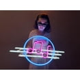 thumbnail image 2 of Solfeggio Metal Neon Sign, Neon Sign, Neon Wall Art, Bright and Unique Neon Wall Art, Stunning Neon Sign for Anyroom (With Remote Control), 2 of 9