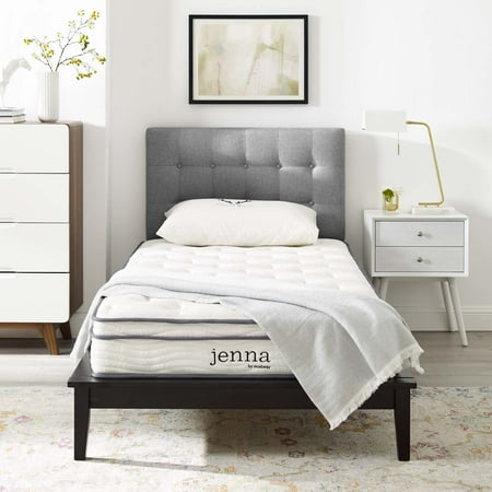 Jenna 8" Twin Innerspring Mattress in White