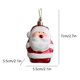 thumbnail image 3 of Isvgxsz Clearance Christmas Tree Decorations Ornaments Set of 2 Cute Santa Red Xmas Hanging Decoration Themed Tiny Unbreakable Indoor Outdoor Winter for Christmas Tree Party Home Decor Gifts, 3 of 6