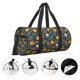 thumbnail image 3 of Fotbe Pumpkin Bolsa Deportiva de Lona Plegable con Estampado, Bolsa de Gimnasio con Bolsillo Seco/Húmedo, Bolsa de Viaje Ultraligera de Gran Capacidad, 3 of 6