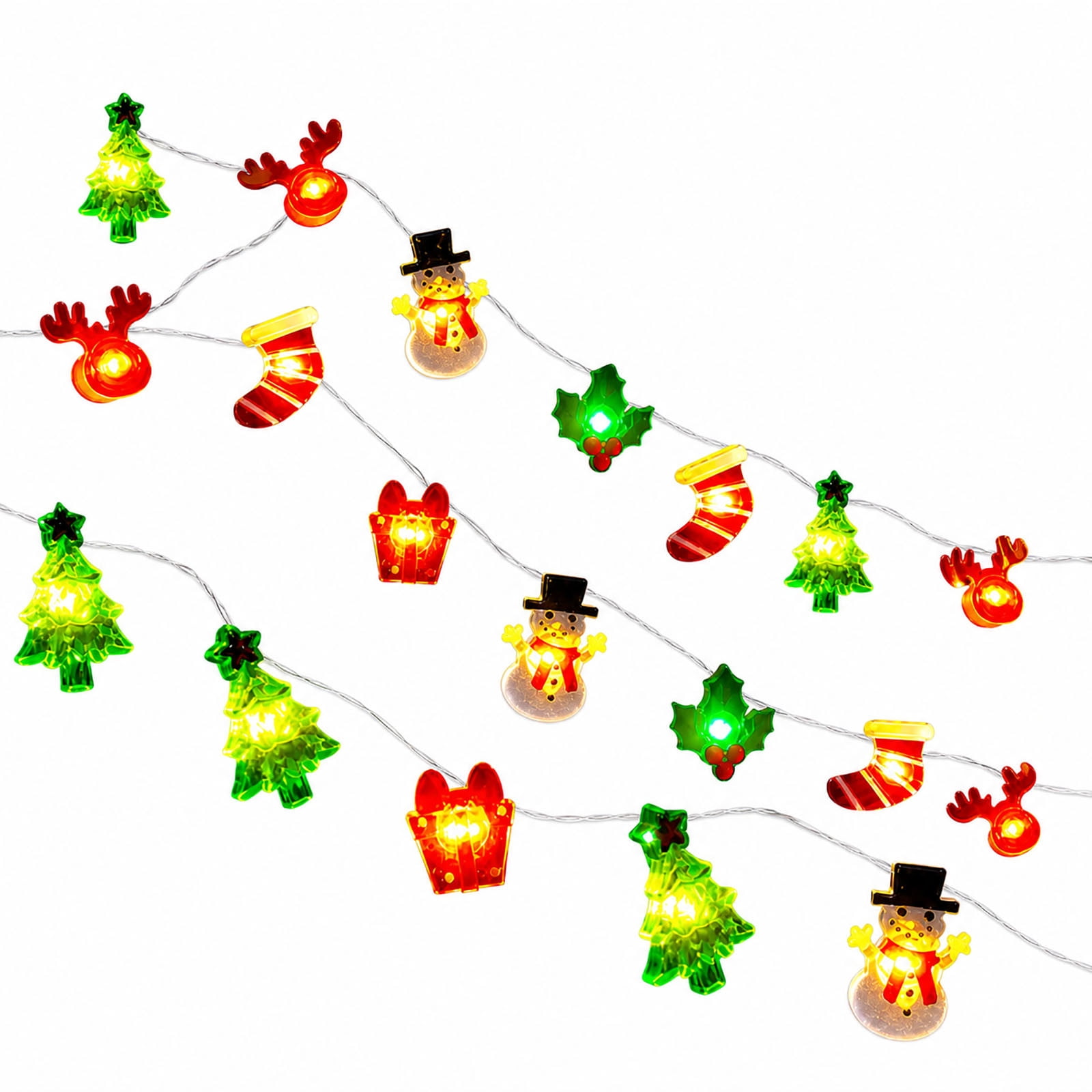 Christmas String Lights Multi-Shape Indoor Decorative Lights