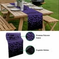 thumbnail image 5 of Happy Halloween Table Runner - 70 Inch Long, Kitchen Dining Table Runner Dresser Scarves, Vintage Purple Pumpkin Bat Farmhouse Decor for Coffee Tables Wedding Party Banquet, 5 of 8
