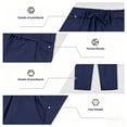 thumbnail image 4 of BVnarty Men's Straight Leg Casual Denim Pants Durable Denim Fabric Basic Fit Classic Jeans for Daily Outings Street Style Navy M, 4 of 9