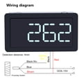thumbnail image 1 of High Precision RPM Meter, Digital Tachometer Motor Speed Meter for Hall Switch Sensor NPN, Easy Installation with Cable Included, 1 of 7