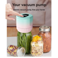 thumbnail image 2 of Kit de Scellage sous Vide pour Pot Mason Électrique Sans Fil avec Couvercles pour Stockage Alimentaire, 2 of 6