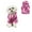 Purple, variant on Dog Hoodie, Dog Winter Warm Coat with Leash Hole, Tie Dye Sweatshirts for Cats Small Medium Dogs Blue S