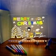 thumbnail image 1 of DPTALR Glowing Acrylic Markers, Acrylic Dry Board With Stand, LED Transparent Desktop Note Memo Christmas Gift, 1 of 6