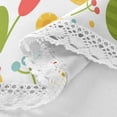 thumbnail image 4 of Coolnut 60" Spring Flower Leaves Outdoor Round Tablecloth, Waterproof Stain-Resistant Non-Slip Circular Tablecloth with Umbrella Hole and Zipper for Tabletop Backyard Party BBQ Decor, 4 of 7