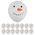thumbnail image 1 of 50 globos navideños de muñeco de nieve, grandes globos de látex blancos para arcos de globos, decoraciones para fiestas navideñas y celebraciones invernales, 1 of 7