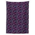 thumbnail image 2 of Peacock Tablecloth, Energetic Contemporary Pattern Bird Plumage Pattern in Vibrant Tones, Rectangle Satin Table Cover for Dining Room and Kitchen, 52" X 70", Dark Purple Multicolor, by Ambesonne, 2 of 2
