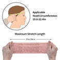 thumbnail image 6 of Naloa Rose Gold Pink Glitter Fashionable Sport Sweatband for Running, Yoga, Basketball - Head Circumference 19.6-22.4 inches, 6 of 9