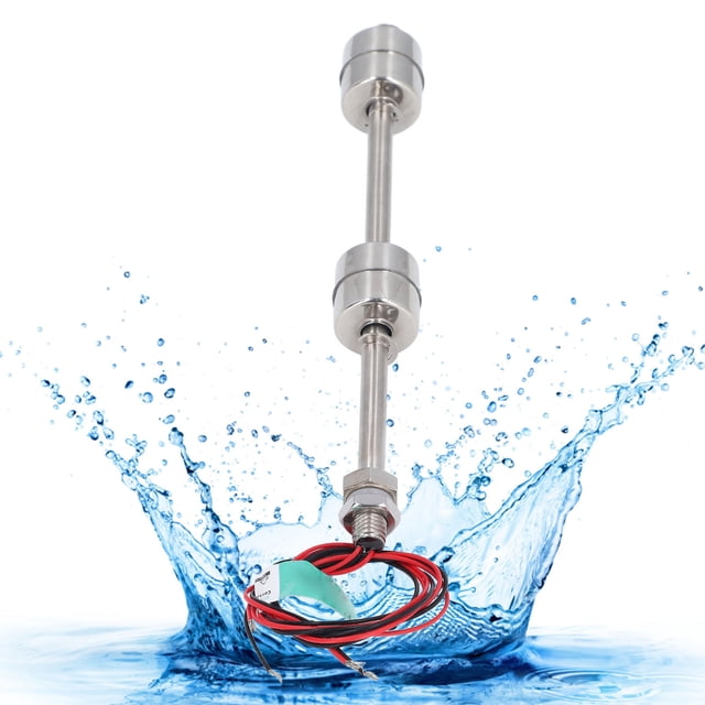 Sensor De Nivel De Agua Líquida Del Tanque, 0-220 V Anti Erosión Amplia Aplicación Detección De Nivel Precisa Sensor De Nivel De Agua Flotante Acero Inoxidable 304 Para
