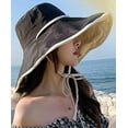 thumbnail image 3 of YooGuoGuo Women's Wide Brim Sun Hat with Wind Lanyard UPF 50+ Sun Protective Summer Hat Packable Bucket Hat Beach Cap, 3 of 7