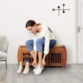 thumbnail image 3 of BALANBO Bamboo Shoe Benches & Shoe Rack, Entryway Storage Organizer,Detachable Cushion with Hidden Storage Compartment, 3 of 7