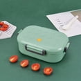 thumbnail image 4 of Square Lunch Box for Children, Kids and Adult, Portable Picnic Storage Boxes, School Student Food Container with Spoon, 4 of 9