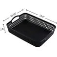 thumbnail image 2 of Dehouse Paniers de Rangement en Plastique, Noir, Grand Panier de Rangement, 6 Unités, 2 of 7