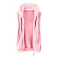 thumbnail image 5 of Fall Jackets Women Polar Hooded Vest Solid Sleeveless Drawstring Waistcoat Outwear Jacket, 5 of 5