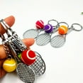 thumbnail image 3 of SPRING PARK 2Pcs Mini Tennis Car Keyring Ball Truck Keychain PVC Key Chain Ring Bag Pendant DIY Crafts Accessories, 3 of 7