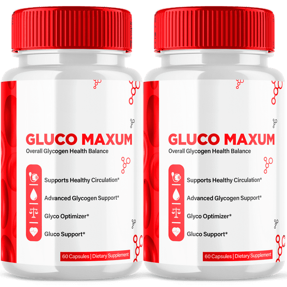 Gluco Maxum Advanced Blood Support Pills Natural Glyco Support Supplement 120 Capsules