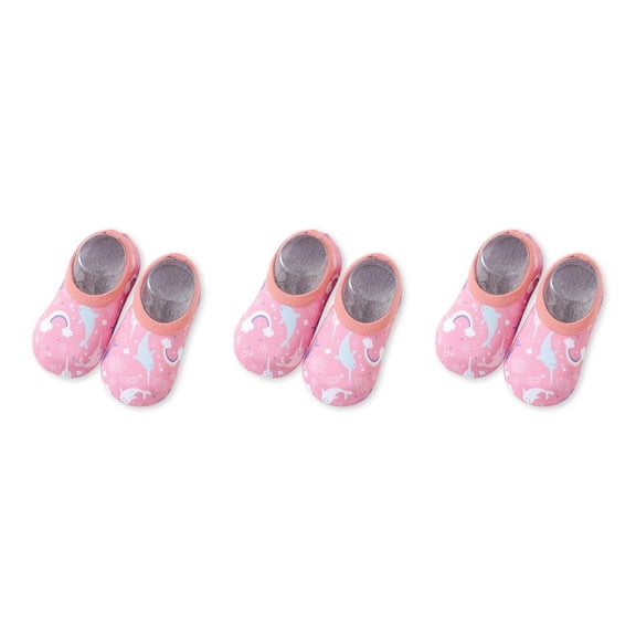 Greeniant 1 par de zapatillas de agua para niños pequeños, suela de silicona, zapatos de natación para niños y niñas, botas subacuáticas Type1 NO1