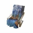 thumbnail image 4 of Beach Soft Flannel Fleece Throw Blanket, Relaxation Journey Vacation Holiday Resort Rock and Ocean Picture Print, Cozy Plush for Indoor and Outdoor Use, 70" x 90", Pale Brown Blue White, by Ambesonne, 4 of 6