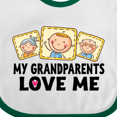 thumbnail image 4 of Inktastic My Grandparents Love Me Boys or Girls Baby Bib, 4 of 4