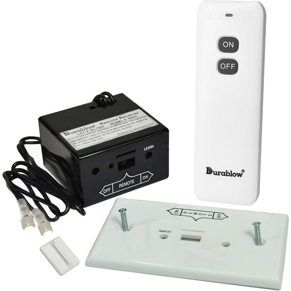 Durablow TR1001 Gas Fire Fireplace Remote Control Kit for Millivolt Valve, IPI Module, Replaces Wall Switch (On/Off)