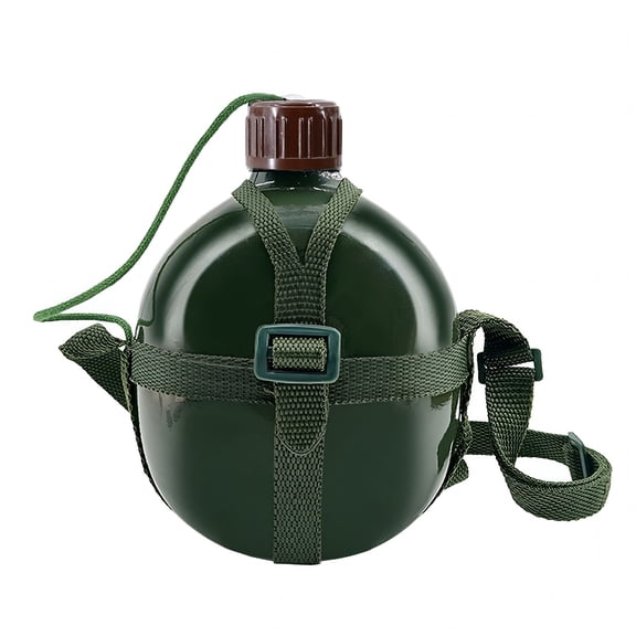 ACDANC Military Water Bottle Adjustable Strap Water Container Large Capacity Canteen Kettle for Outdoor Camping Hiking Travel Fishing Large Water Bottle