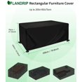thumbnail image 2 of Cubierta impermeable para muebles de jardín 150x150x75cm, cubierta protectora para muebles de jardín, cubierta rectangular para muebles de jardín, cubierta para muebles de exterior Zhivalor XDHY-64-26, 2 of 8