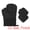 Black, variant on Unique Bargains Silicone Cotton Heat-Resistant 2 Pcs Kitchen Mitts Black 11.8x6.7inch